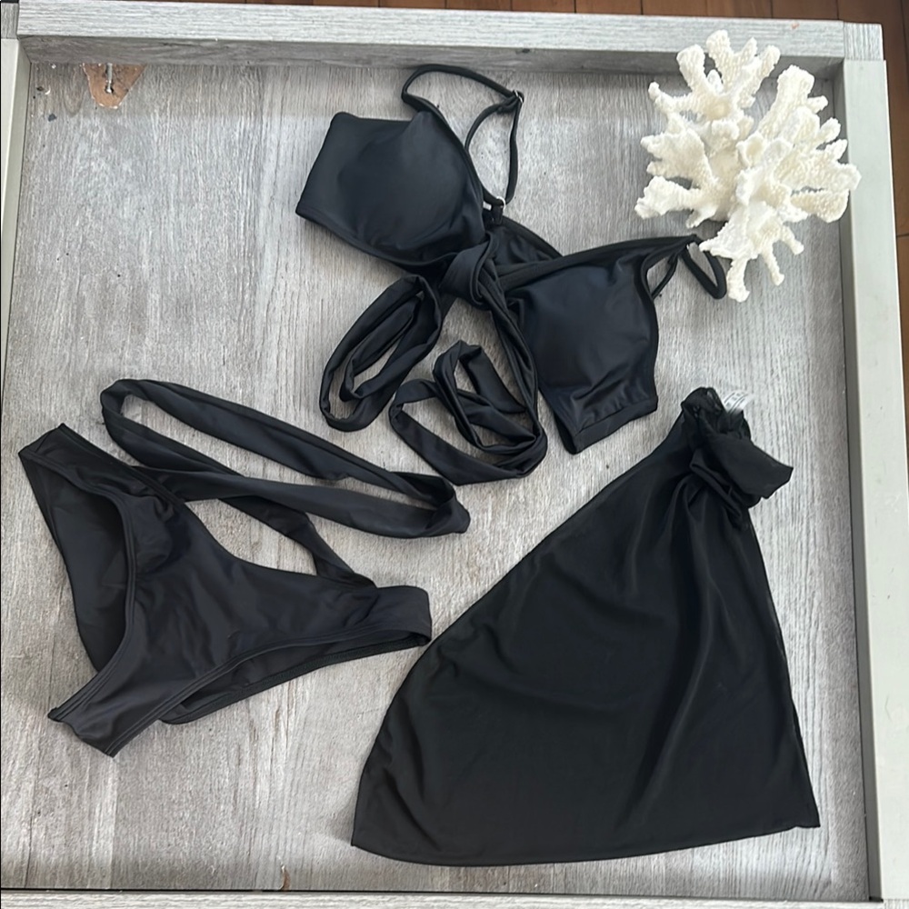 Bikini Set & added mini skirt coverup SHEIN/NWOT